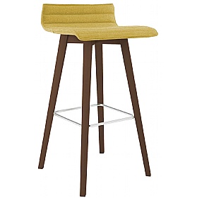 Bjorn Scandi Upholstered 4-Leg Breakout and Canteen Stool