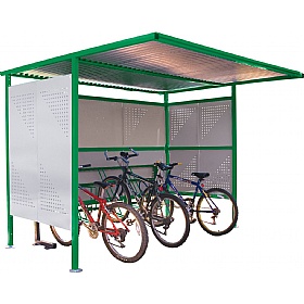 Traditional Secure Bicycle Shelters