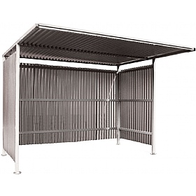 Traditional Secure Bicycle Shelters