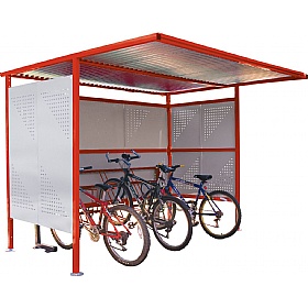 Traditional Secure Bicycle Shelters
