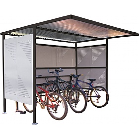 Traditional Secure Bicycle Shelters