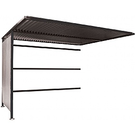 Traditional Secure Bicycle Shelters Extension