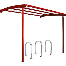 Wall Mounted Secure Bicycle Shelters