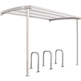 Wall Mounted Secure Bicycle Shelters