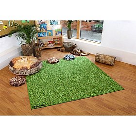 Natural World Grass & Lily Pads Double Sided Carpet - School Furniture