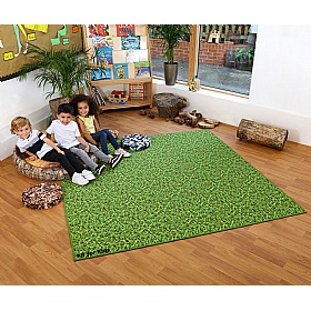 Natural World Grass & Lily Pads Double Sided Carpet - School Furniture