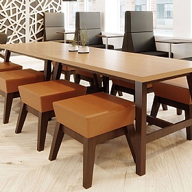 Natta Breakout and Meeting Square Low Stools