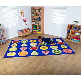 Fruit Rectangular Placement Carpet - School Furniture