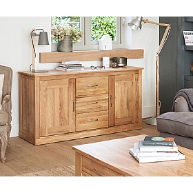 Mobel Oak Solid Wood Credenzas