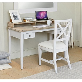 Signature Grey Solid Wood Home Office Desk