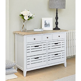 Signature Grey Solid Wood Sideboard