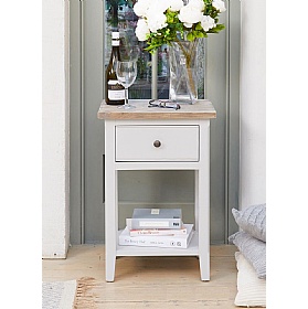 Signature Grey Solid Wood Side Table