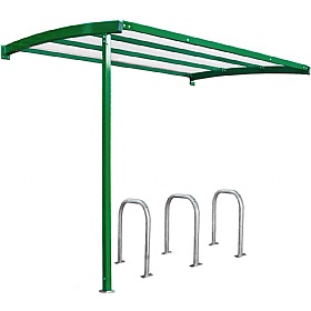 Wall Mounted Secure Bicycle Shelters Extension