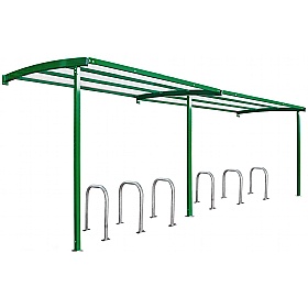 Wall Mounted Secure Bicycle Shelters Extension