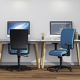 Mayb Medium Back 3-Lever Operator Chairs - Office Chairs