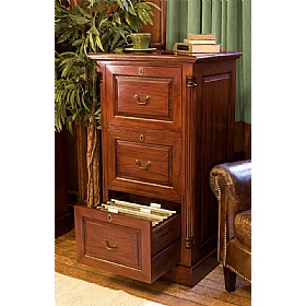 La Roque Mahogany Solid Wood Filing Cabinets - Office Storage