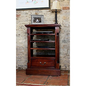 La Roque Mahogany Solid Wood Entertainment Cabinet