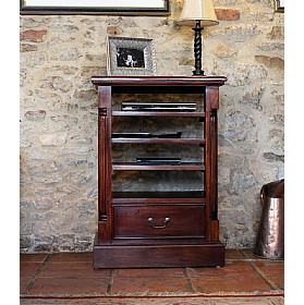La Roque Mahogany Solid Wood Entertainment Cabinet