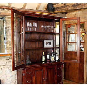 La Roque Mahogany Solid Wood Hutch