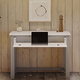 Greystone Solid Wood Hidden Home Office Desk