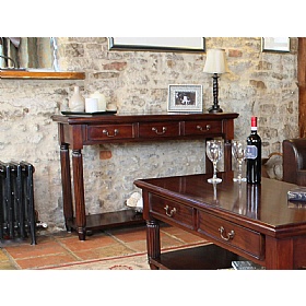 La Roque Mahogany Solid Wood Console Table
