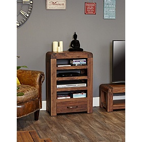 Shiro Walnut Solid Wood Entertainment Cabinet