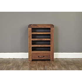 Shiro Walnut Solid Wood Entertainment Cabinet