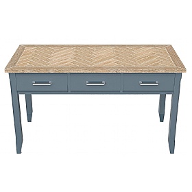 Signature Blue Solid Wood Classic Home Office Desk