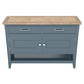 Signature Blue Solid Wood Console Table