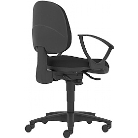 Topaz Medium Back 2-Lever Operator Chairs - Office Chairs