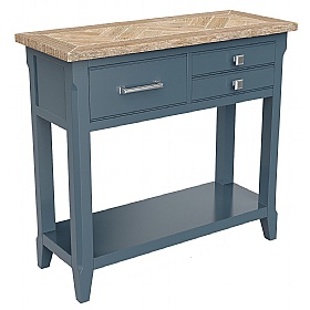 Signature Blue Solid Wood Reclaimed Console Table