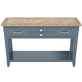 Signature Blue Solid Wood Reclaimed Console Table