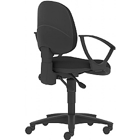 Topaz Lite Medium Back 2-Lever Operator Chairs - Office Chairs