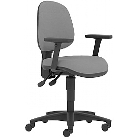 Topaz Lite Medium Back 2-Lever Operator Chairs - Office Chairs