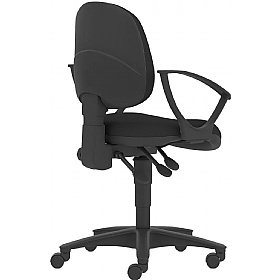 Topaz Lite Medium Back 3-Lever Operator Chairs - Office Chairs
