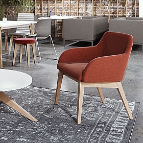Flow 4-Leg Scandi Meeting and Breakout Armchairs