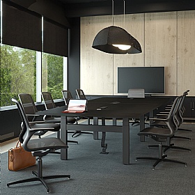 Progress Plus Electric Height Adjustable Plectrum Shaped Boardroom and Conference Tables