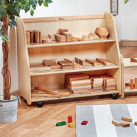 Explorer Zone Mobile Bookcase with Mirror Back