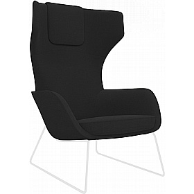 Toro High Back Sled Base Lounge and Breakout Chairs - Reception Area