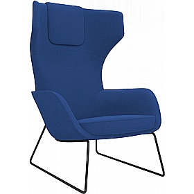 Toro High Back Sled Base Lounge and Breakout Chairs - Reception Area