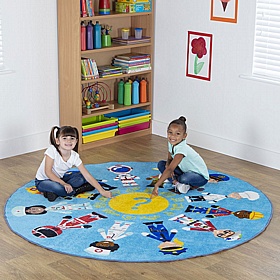 People Who Help Us Circular Carpet