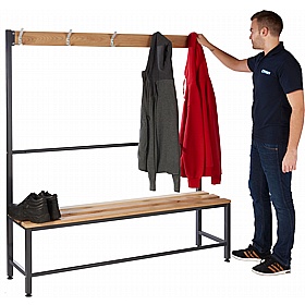 Vault Premium Bench Germ Guard Single Sided Cloakroom Benches - School Furniture