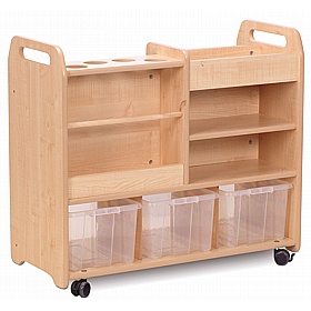 Creativity Zone Mobile Double Sided Storage Chest - School Furniture