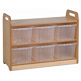 Creativity Zone Shelf Unit with Display and Mirror Back