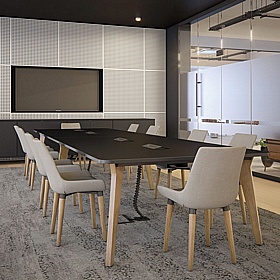 Lux and Reflex Cable Trays for XL Rectangular Tables - Office Accessories