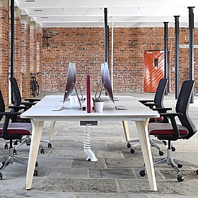 Lux and Reflex Cable Trays for Rectangular Tables - Office Accessories