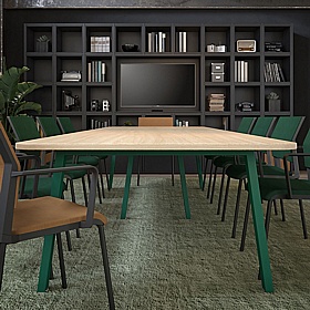 Linnea D-End A-Frame Boardroom and Conference Tables - Meeting Room