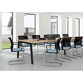 Linnea XL Rectangular A-Frame Boardroom and Conference Tables - Meeting Room