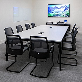Matrix+ XL Rectangular Goalpost Meeting and Boardroom Tables - Meeting Room