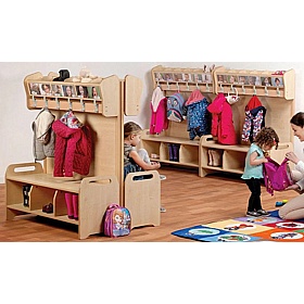 Little Hangers Nursery Complete Cubby Cloakroom Benches Ultimate Bundle Deal